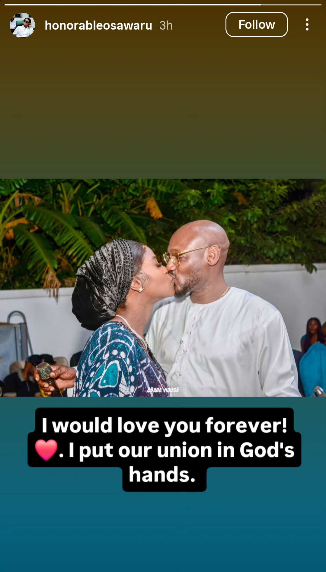 Natasha Osawaru makes moving promise to husband Tuface Idibia
