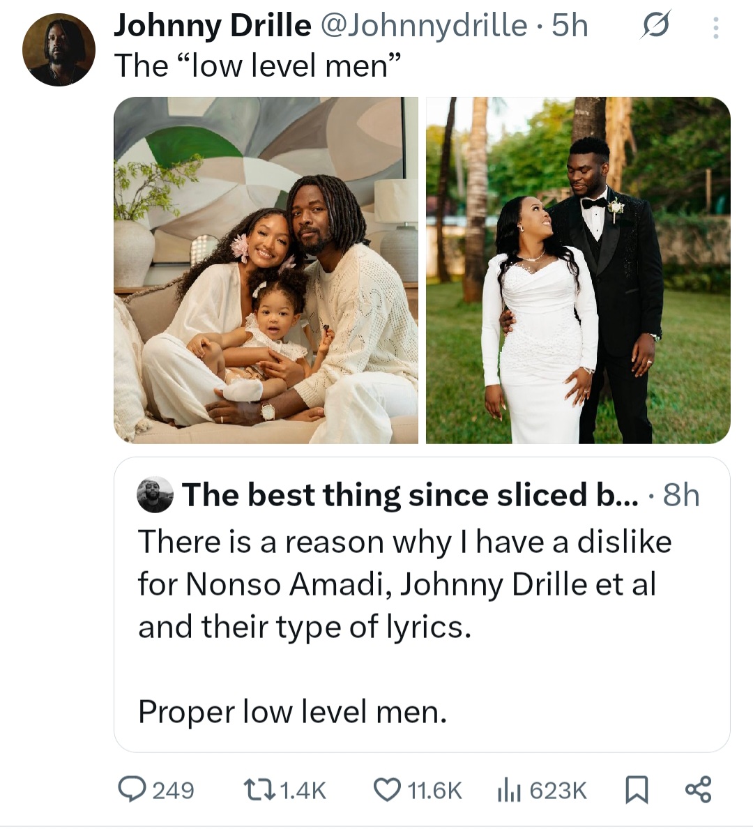 Singer, Johnny Drille responds after being called a low-level man