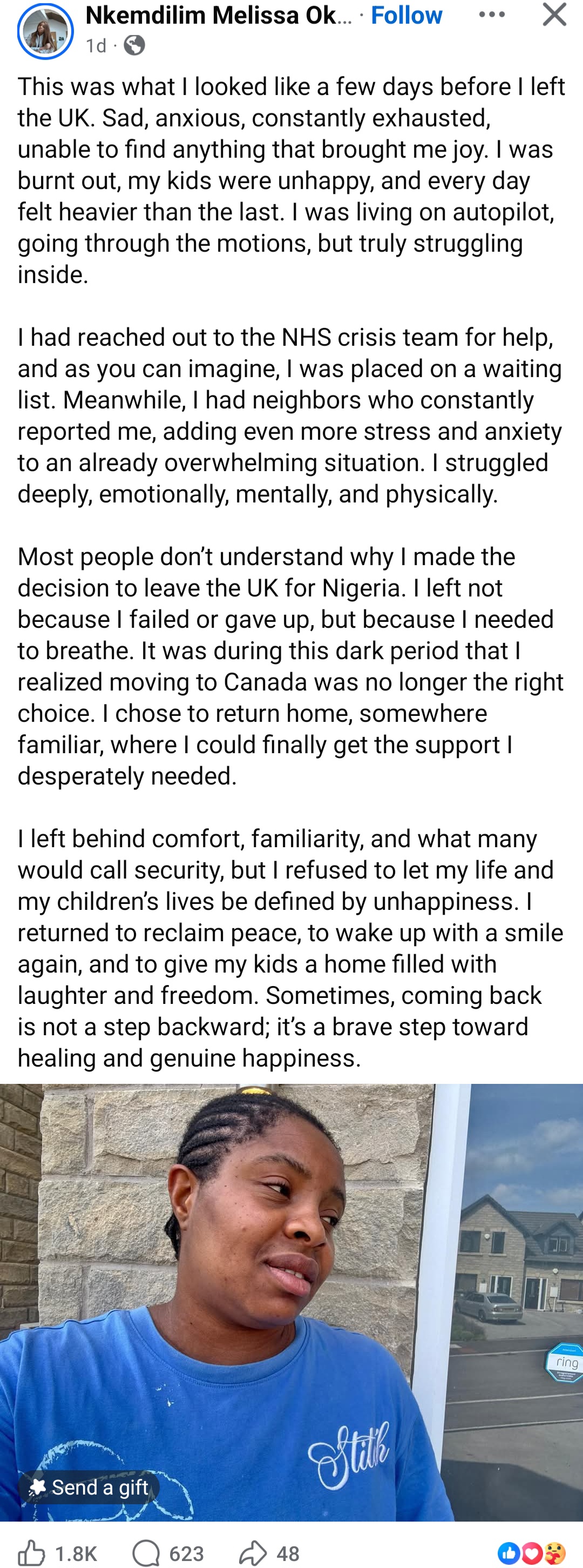 Woman who relocated back to Nigeria from UK gives reasons for her action