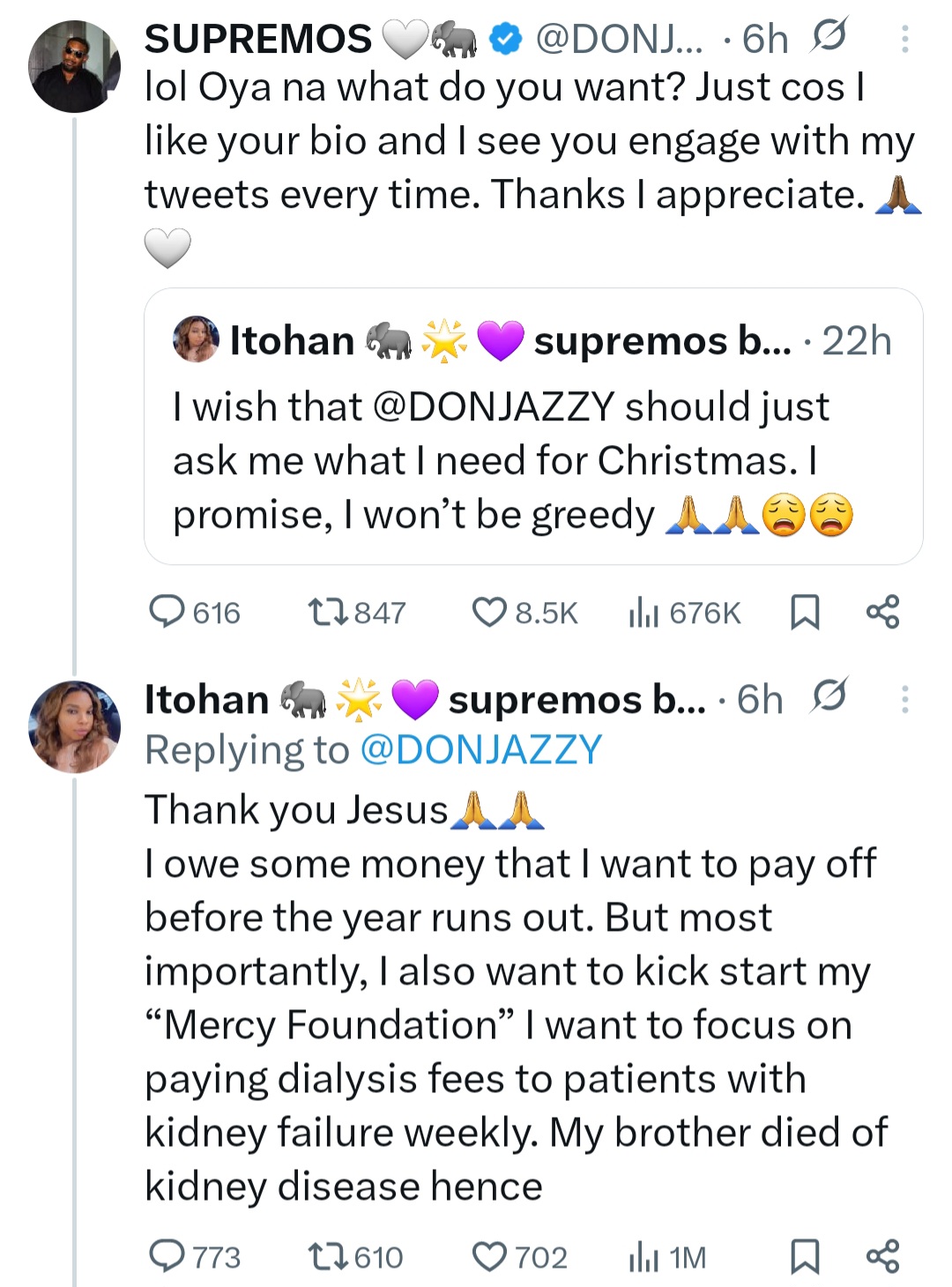 Don Jazzy responds to beggar who made 