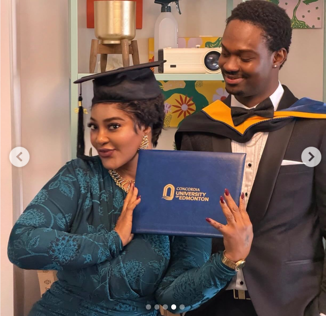 ?Don?t get tired, don?t give up? ? Actress Omoborty encourages single parents doing it alone as she celebrates son?s graduation abroad