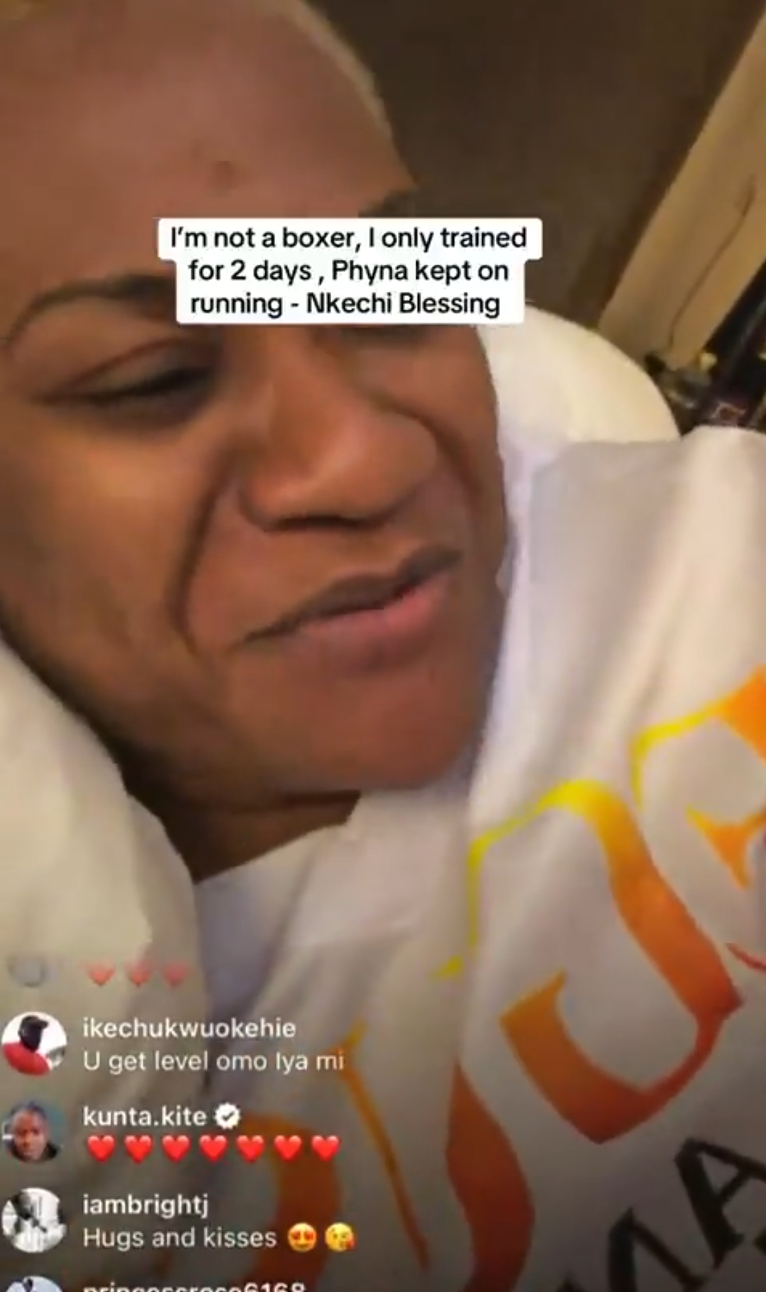 Boxing match: Actress Nkechi Blessing apologises to fans who lost money after betting on her to beat Phyna