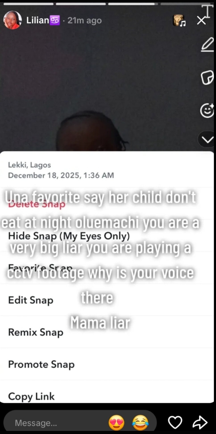 “You claimed your child doesn’t eat at night. You’re a big li@r” — Bo Hair’s former house help responds to CCTV footage