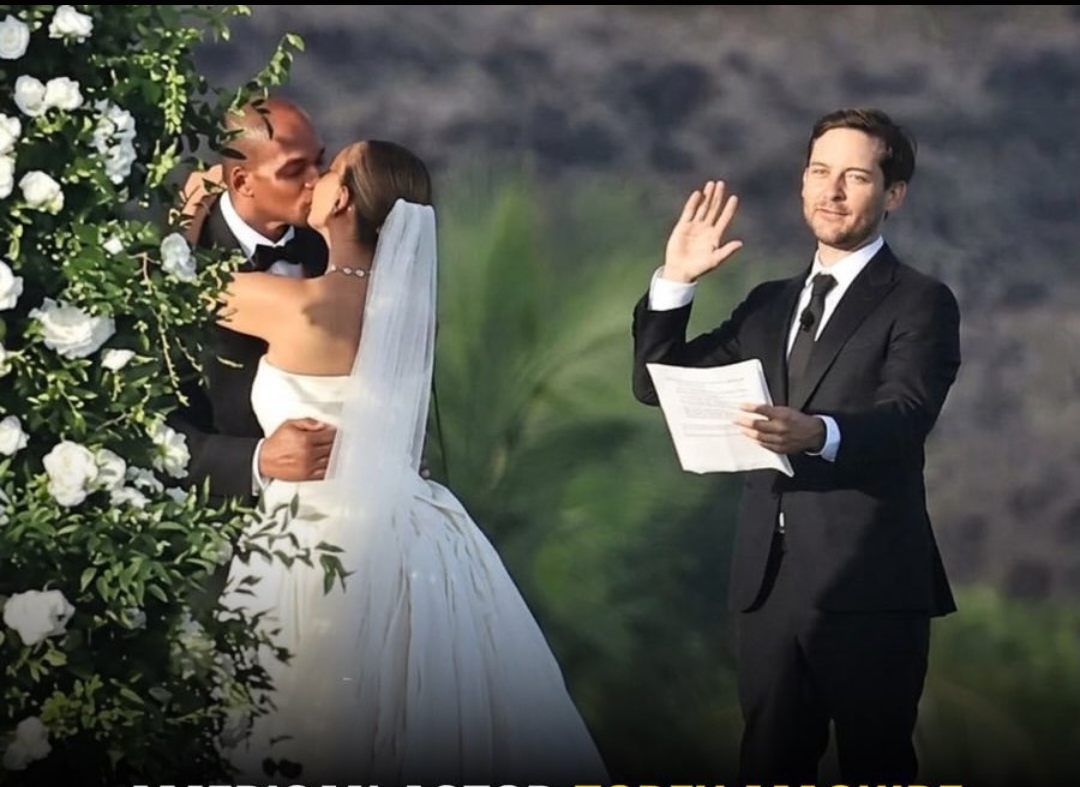 Actor Tobey Maguire officiates ex-wife Jennifer Meyer’s wedding to billionaire heir Geoff Ogunlesi