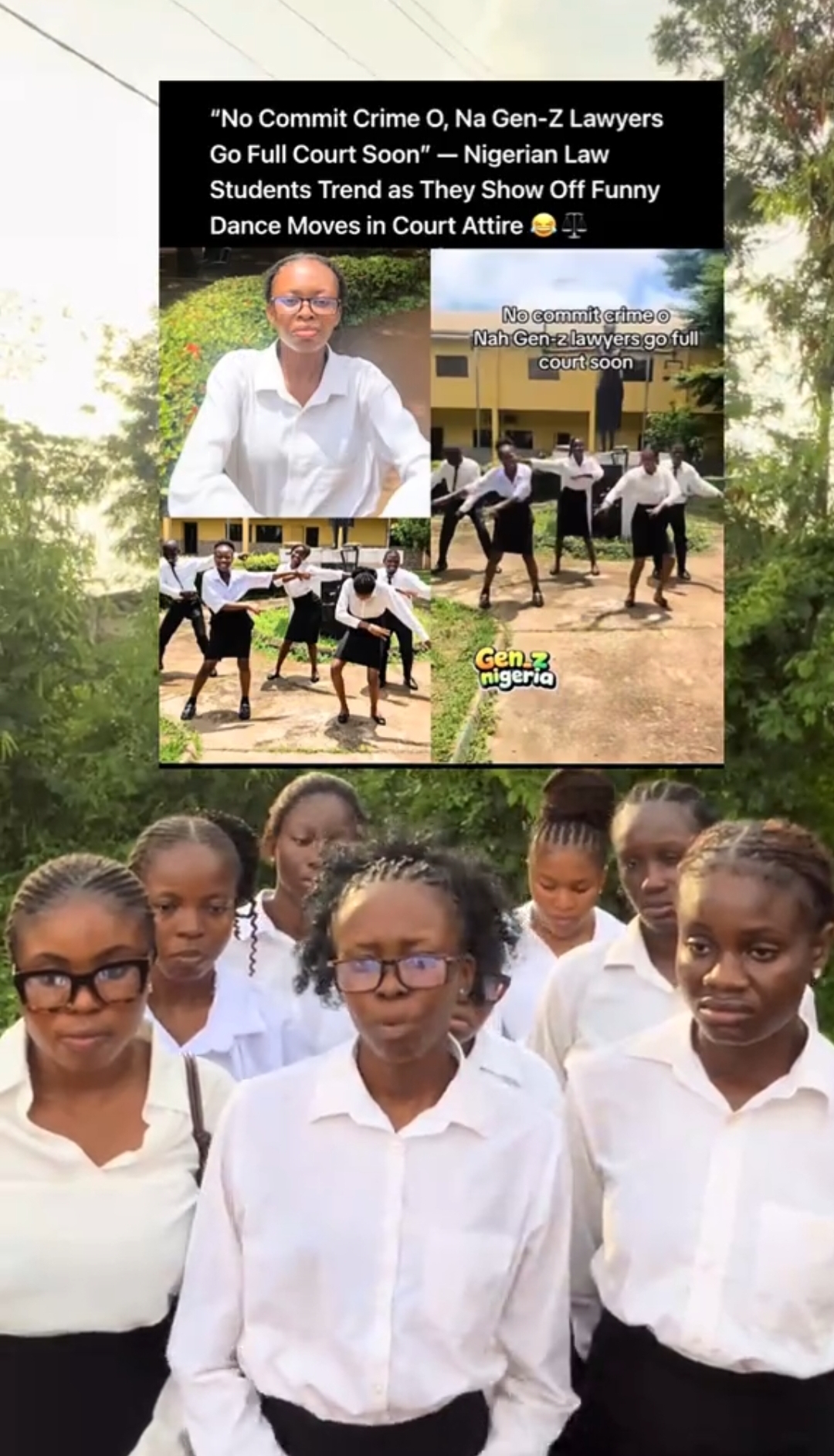 "We have taken down the video and taken full responsibility" - Nigerian law students apologise over viral video