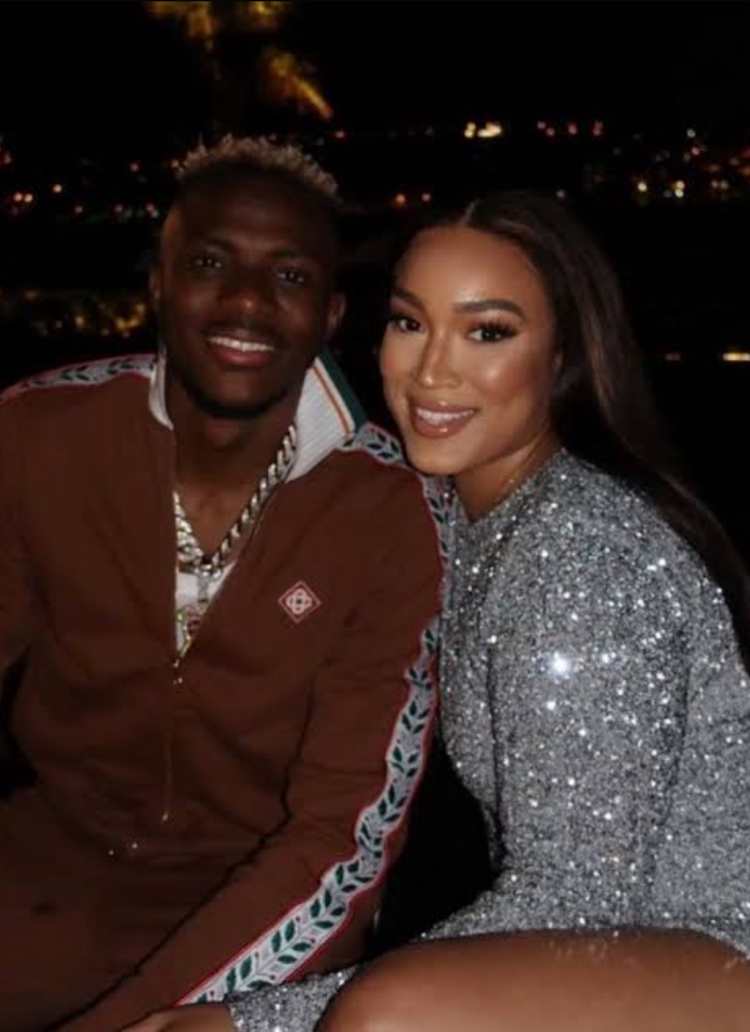 Victor Osimhen's 8-month pregnant girlfriend escapes injury in three-vehicle accident in Turkey