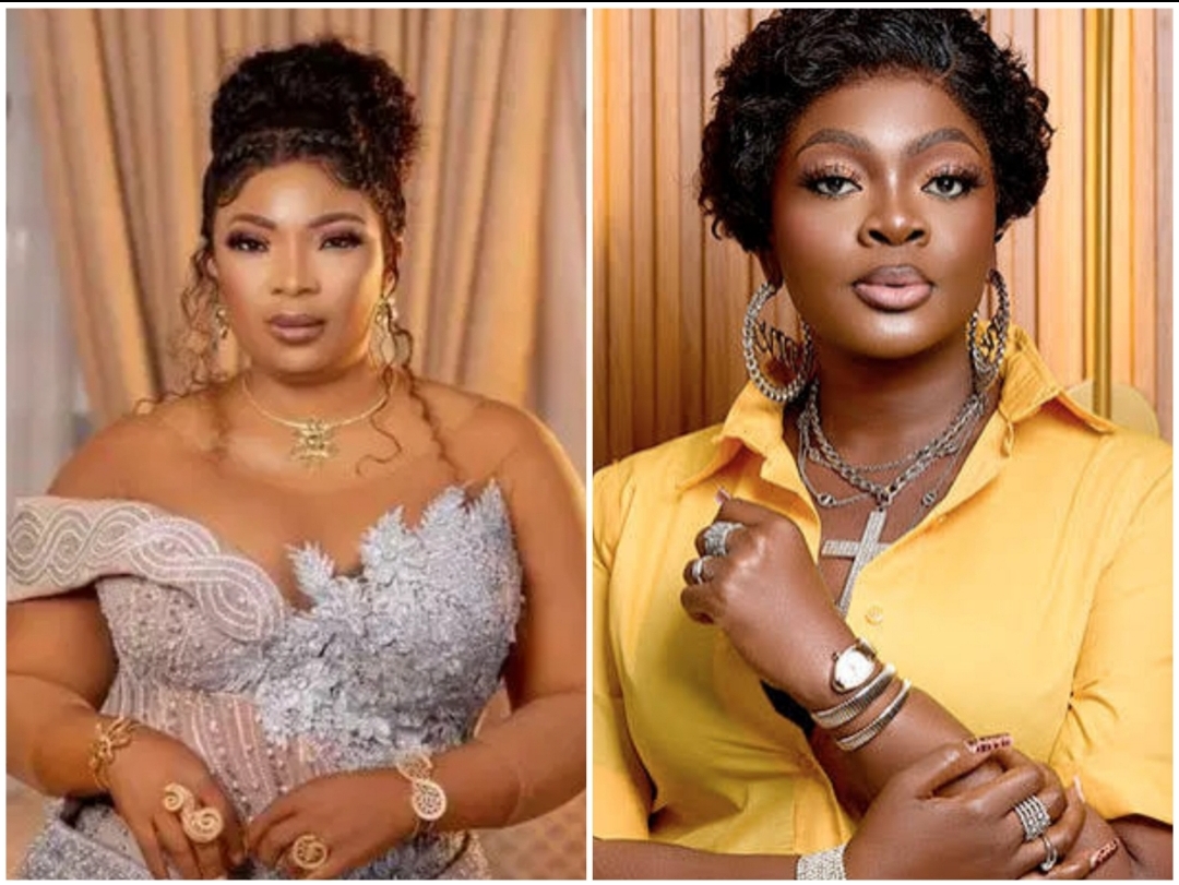 Actress Olaide Bakare calls out colleague Eniola Badmus over facial reaction after her name was mentioned