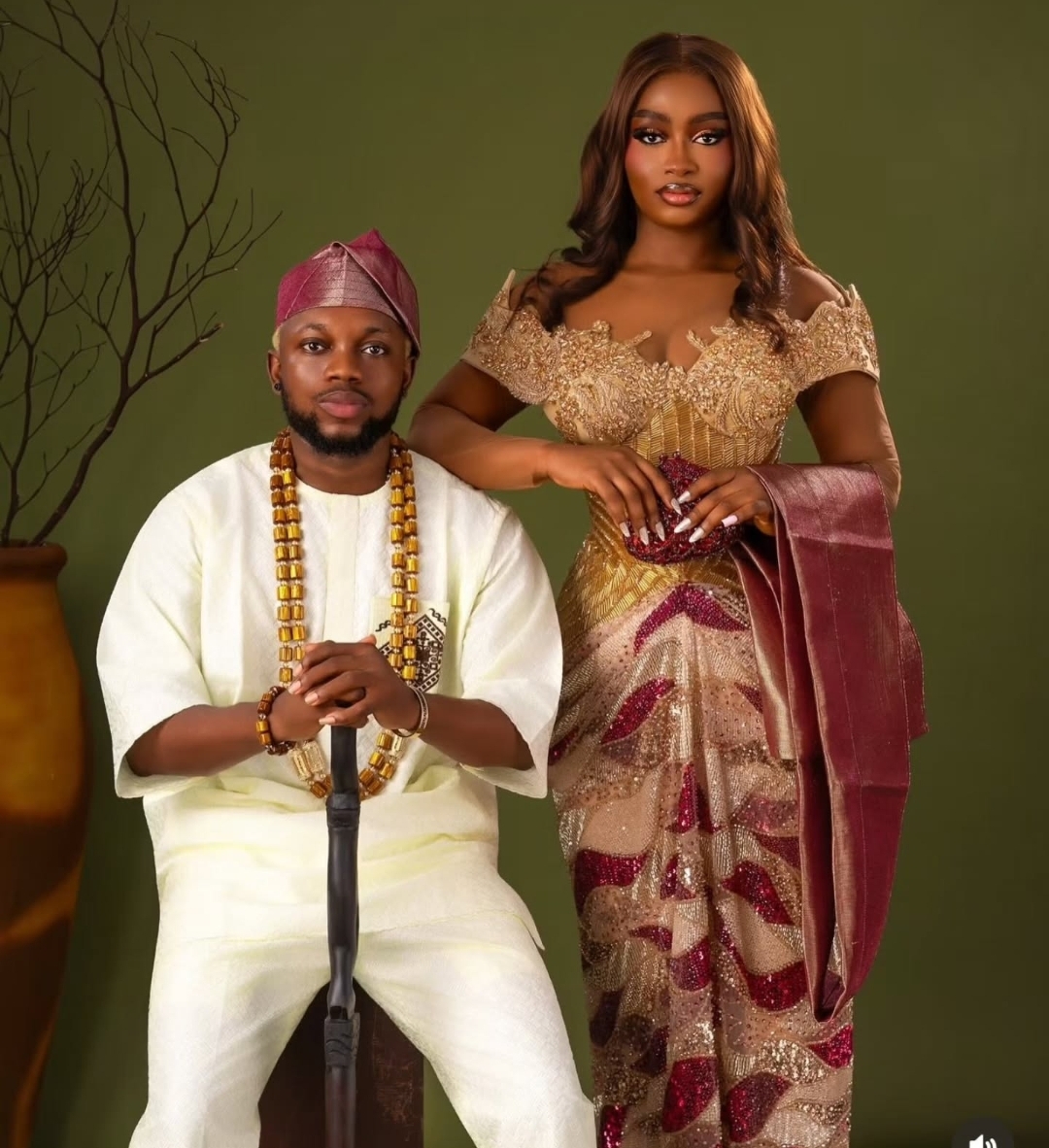 Photos of Nigerian celebrities at singer Zlatan and Davita’s wedding.