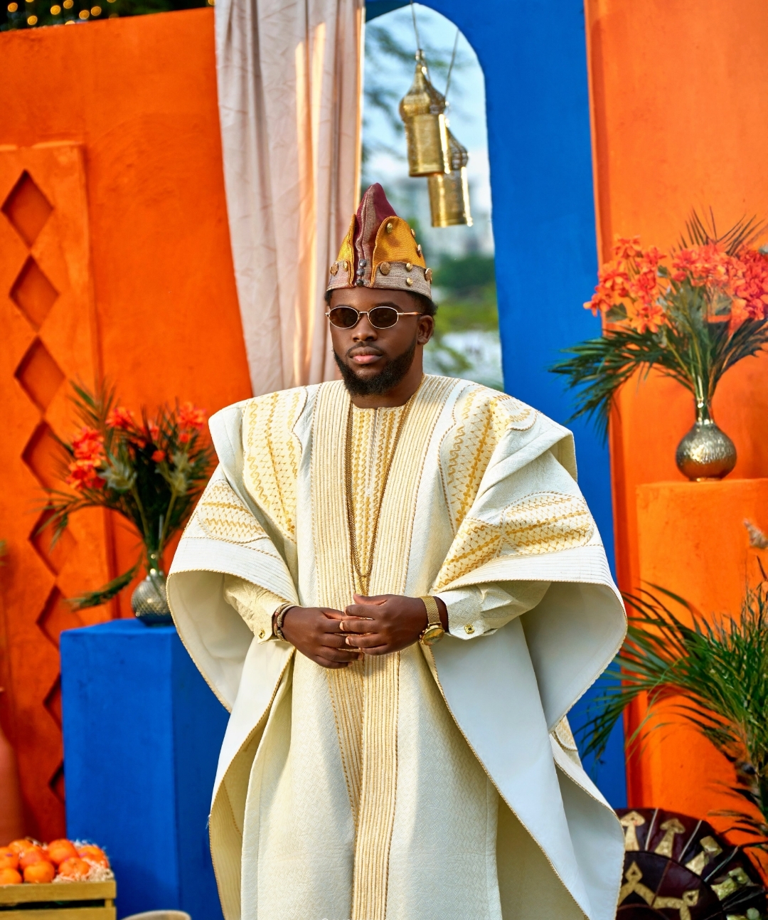 Photos of Nigerian celebrities at singer Zlatan and Davita’s wedding.