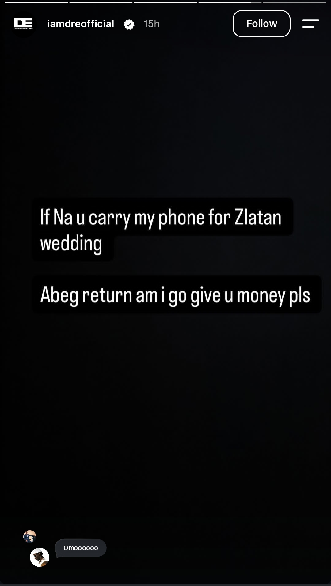 Davido's aide, Dre, begs person who stole his phone at Zlatan Ibile's wedding to return it, offers cash reward