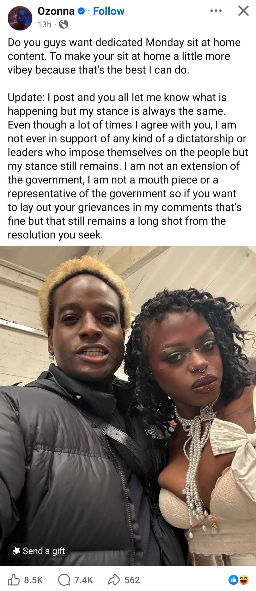 Ozonna Soludo edits his post after he got dragged for his comment on sit-at-home shortly after his father Gov. Soludo locked shops of traders who obeyed sit-at-home order