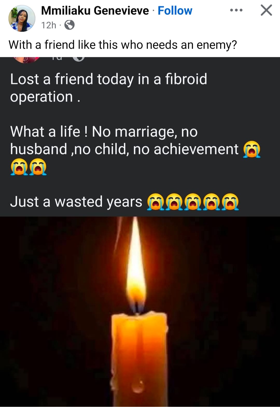 "With a friend like you, who needs enemies?" Woman slammed over insensitive post announcing the de@th of her "friend"