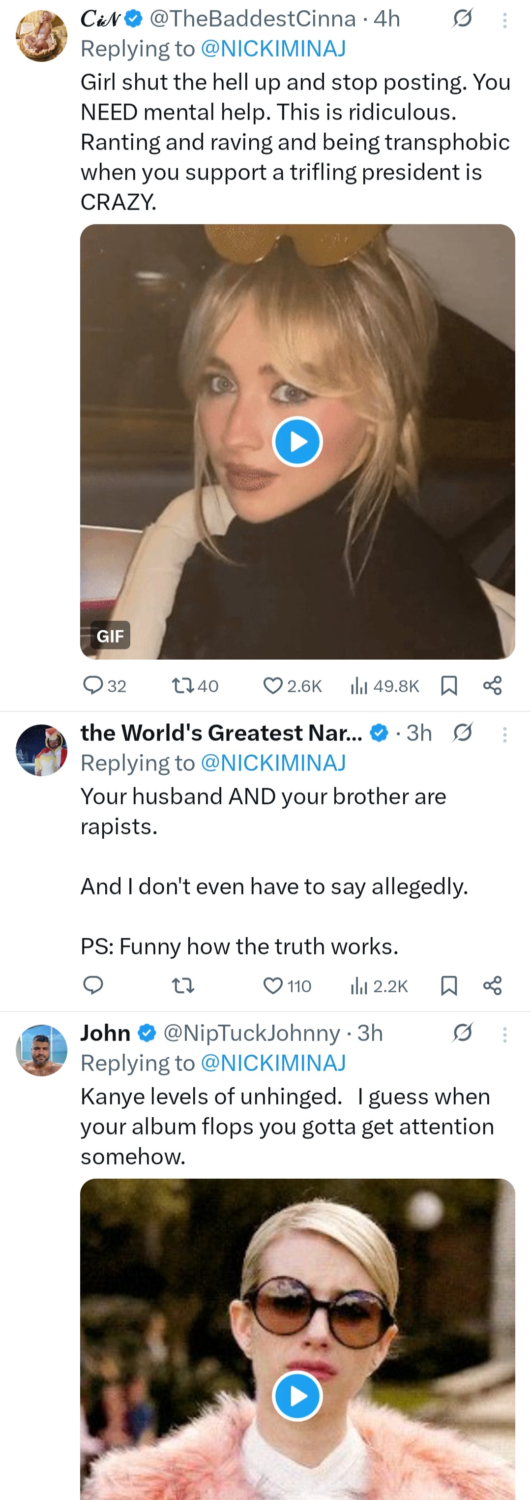 Nicki Minaj drags Jay-Z, Chrissy Teigen, and Lizzo