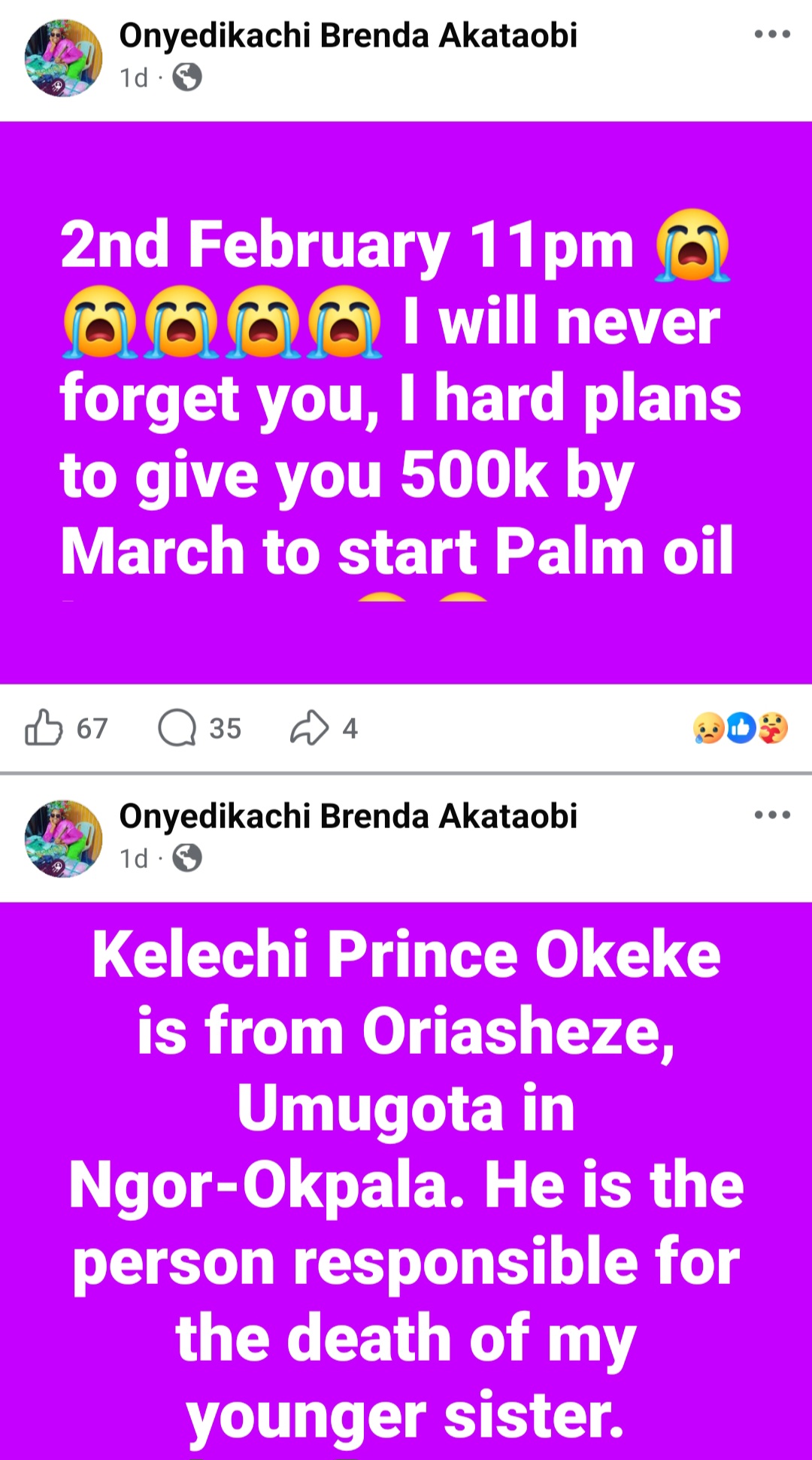 "Who did you leave your children for?" Family cries out as woman, 29, diÂ£s after allegedly being beaten to de@th by husband in Owerri (video)