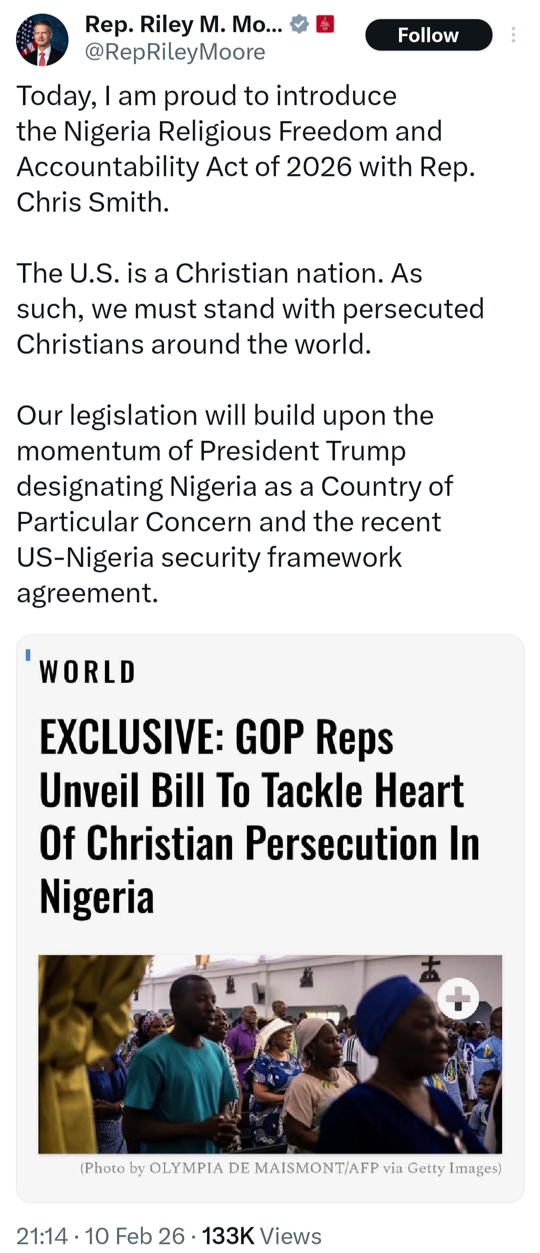 US Republican lawmakers seek for Fulani militias to be designated as terrorist organisations in new bill