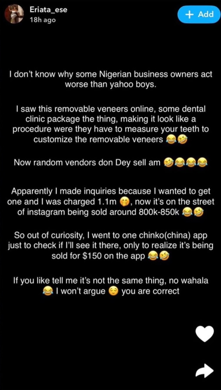 Eriata Ese highlights overpricing by Nigerian businesses