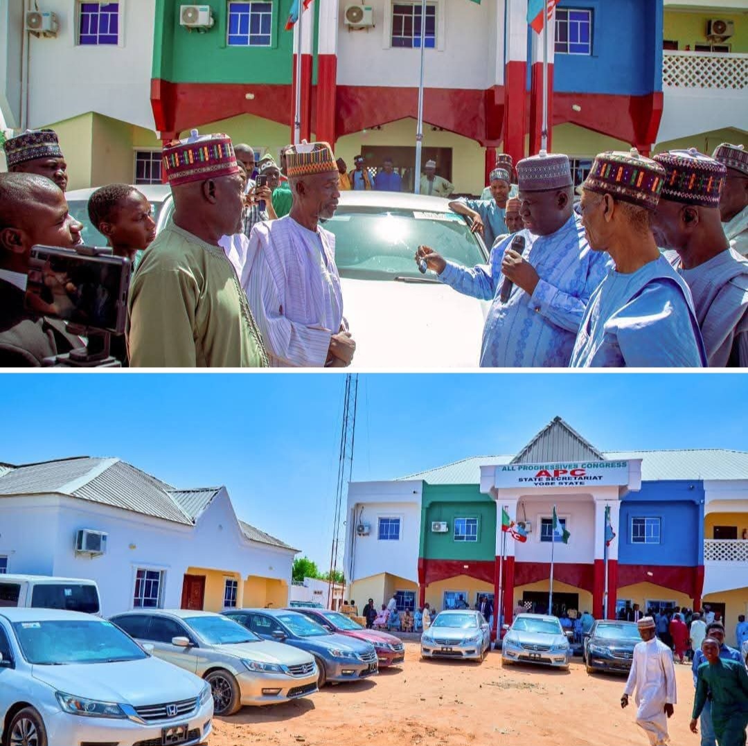 Yobe governor gifts 17 newly-elected APC LG chairmen new cars