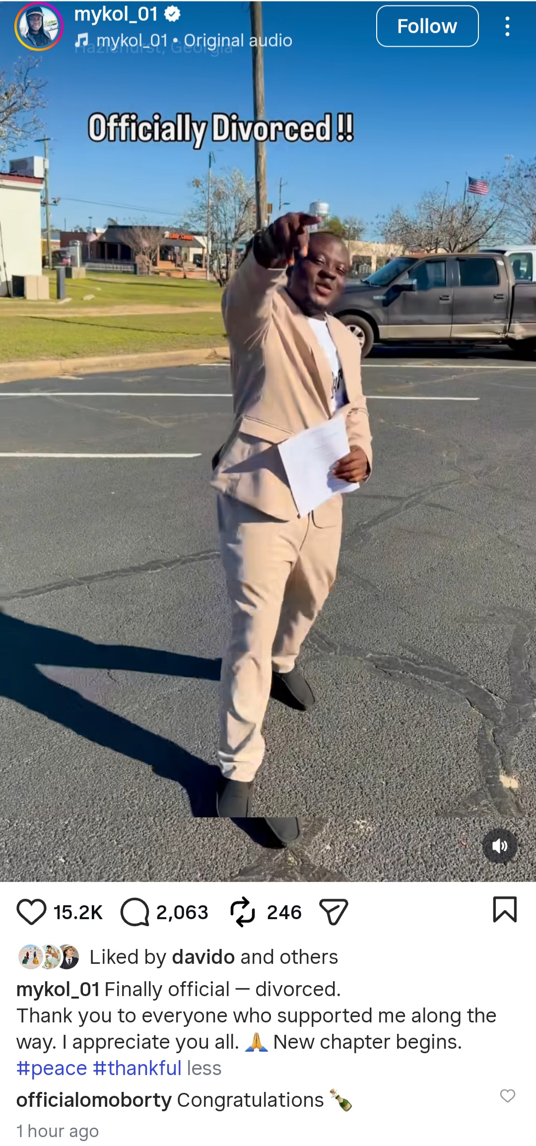 "Single life, here I come" Michael Ilesanmi of 90 Days FiancÃ© rejoices as he divorces from caucasian wife Angela Deem