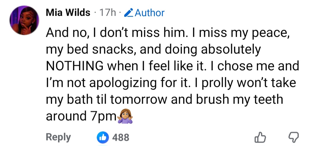 Another screenshot showing comments or reactions to the woman's Facebook post.