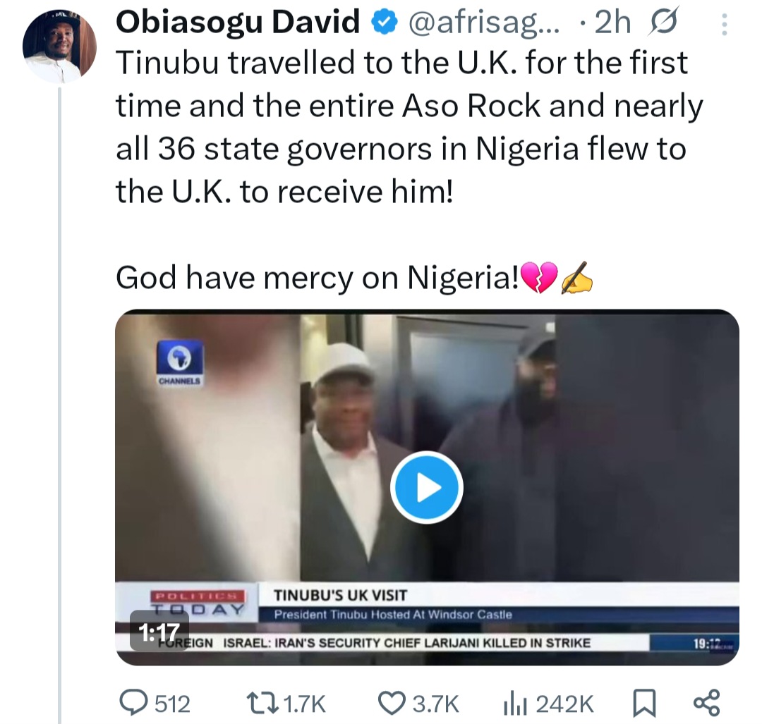 Tinubu in the UK for state visit (photos/videos)