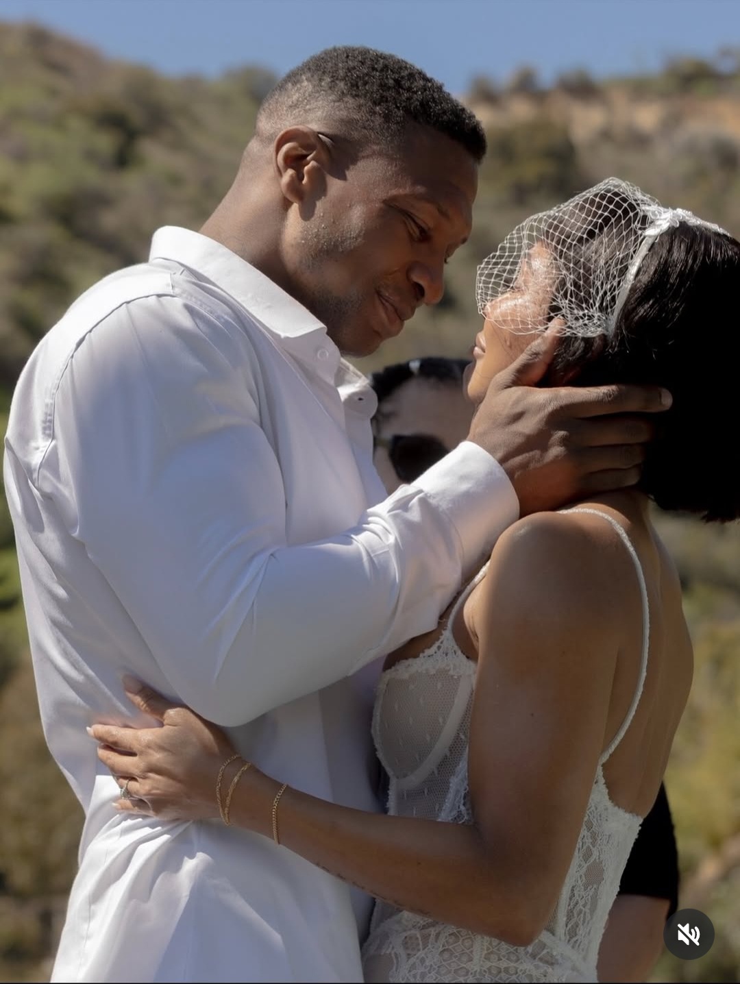 Meagan Good celebrates Jonathan Majors on their 1st wedding anniversary
