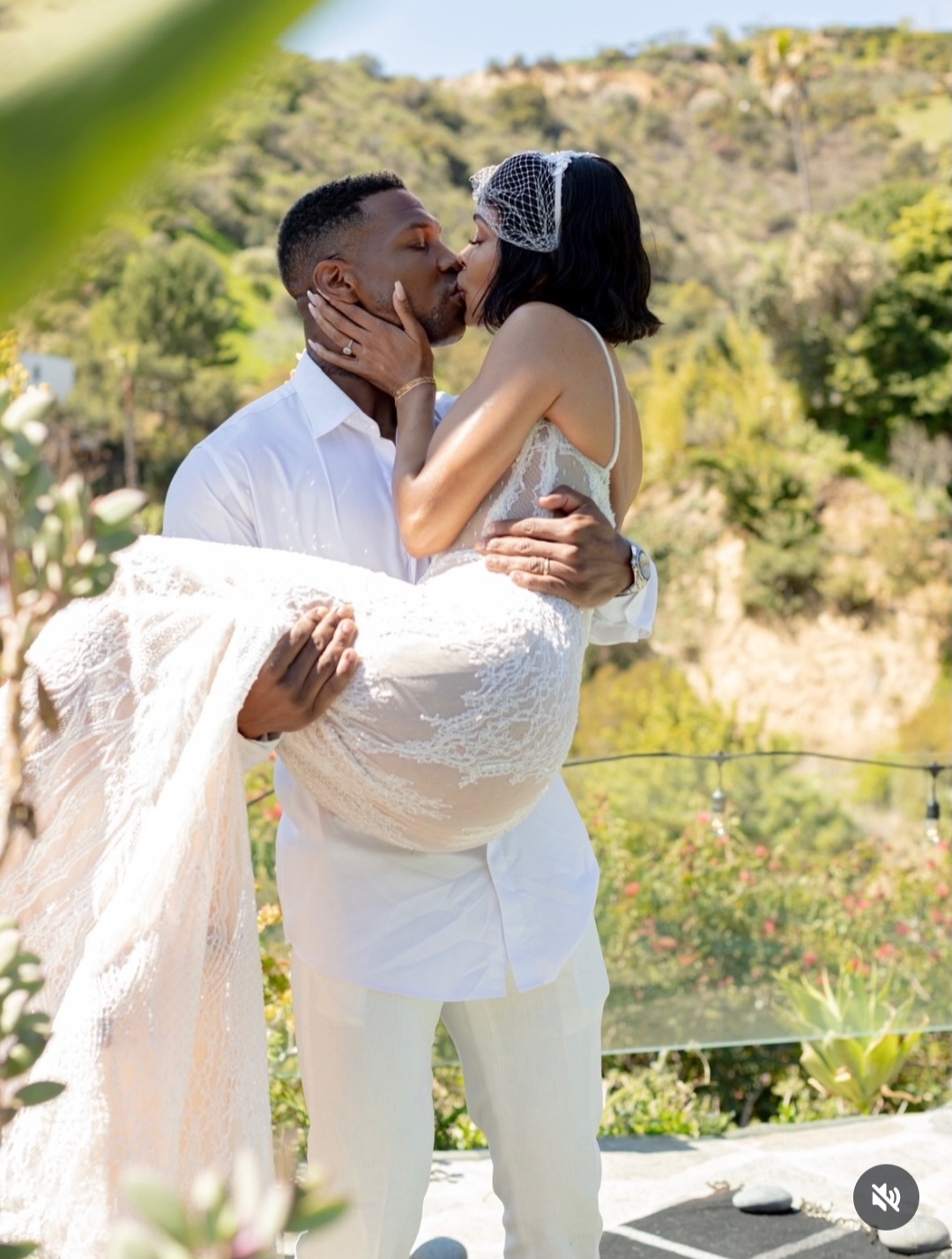 Meagan Good celebrates Jonathan Majors on their 1st wedding anniversary