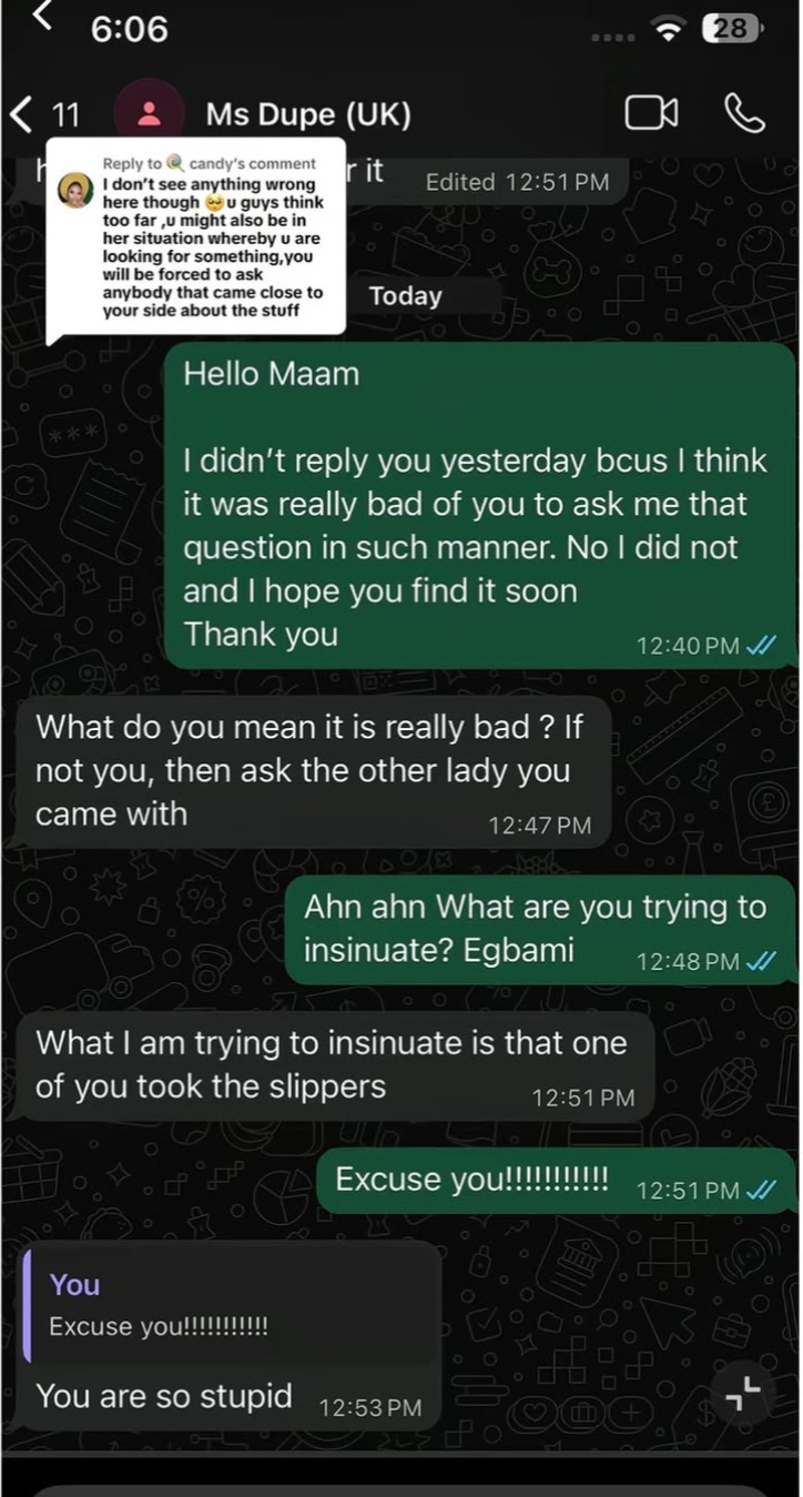 Woman shares chat with fashion designer who accused her of theft after she went for fitting