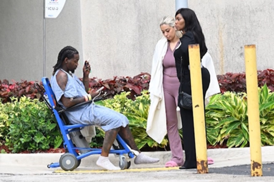 Offset seen for the first time after being shot