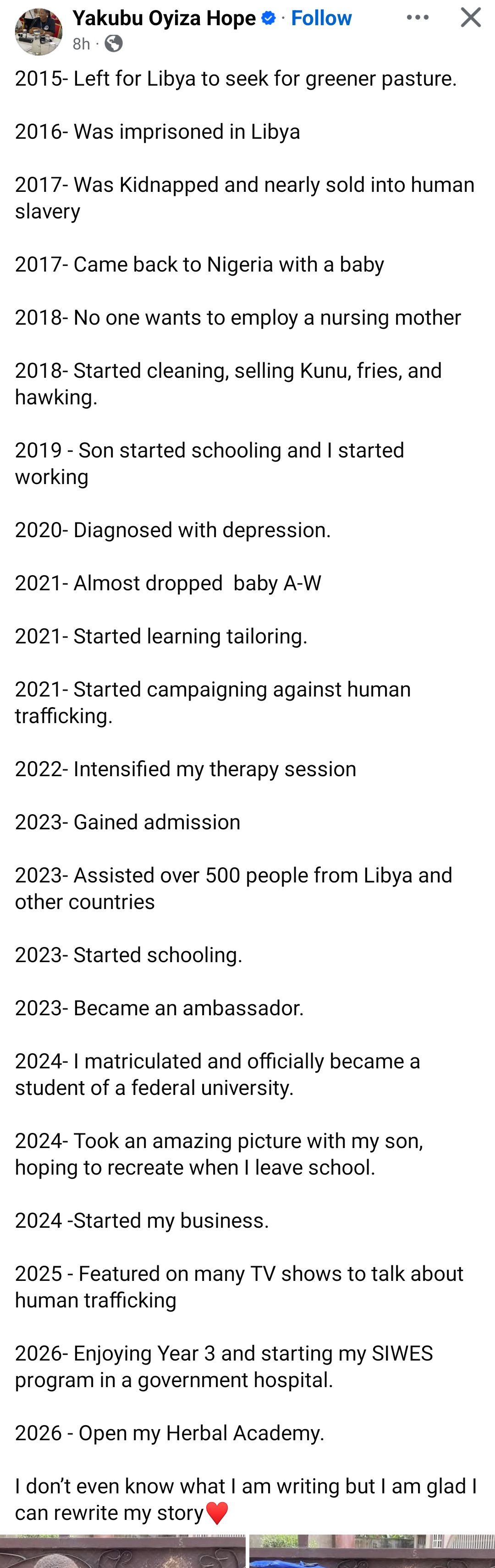 "I am glad I can rewrite my story" Nigerian woman kidnapped and imprisoned in Libya shares how her story changed