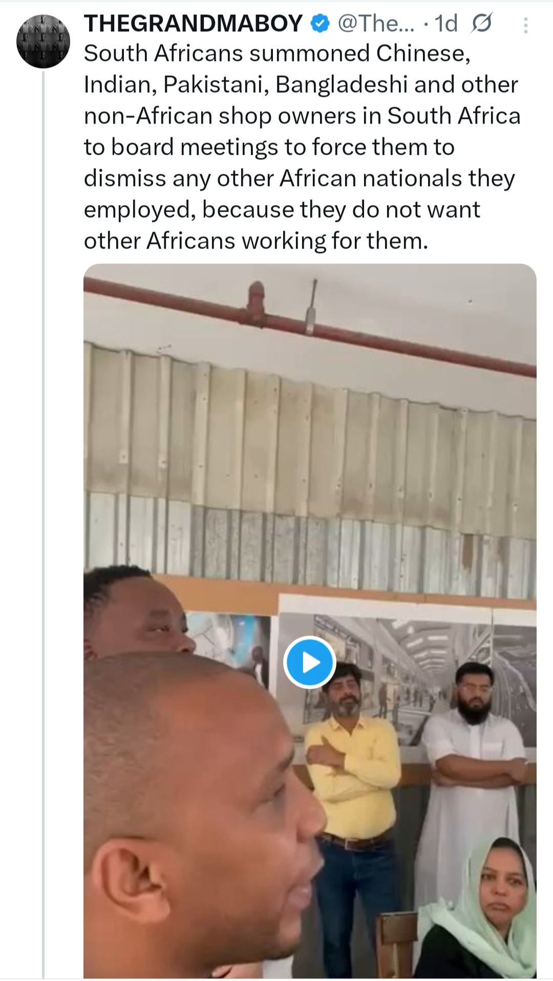 Reactions as South Africans invite immigrants of other races to tell them to stop employing black African immigrants in SA (video)
