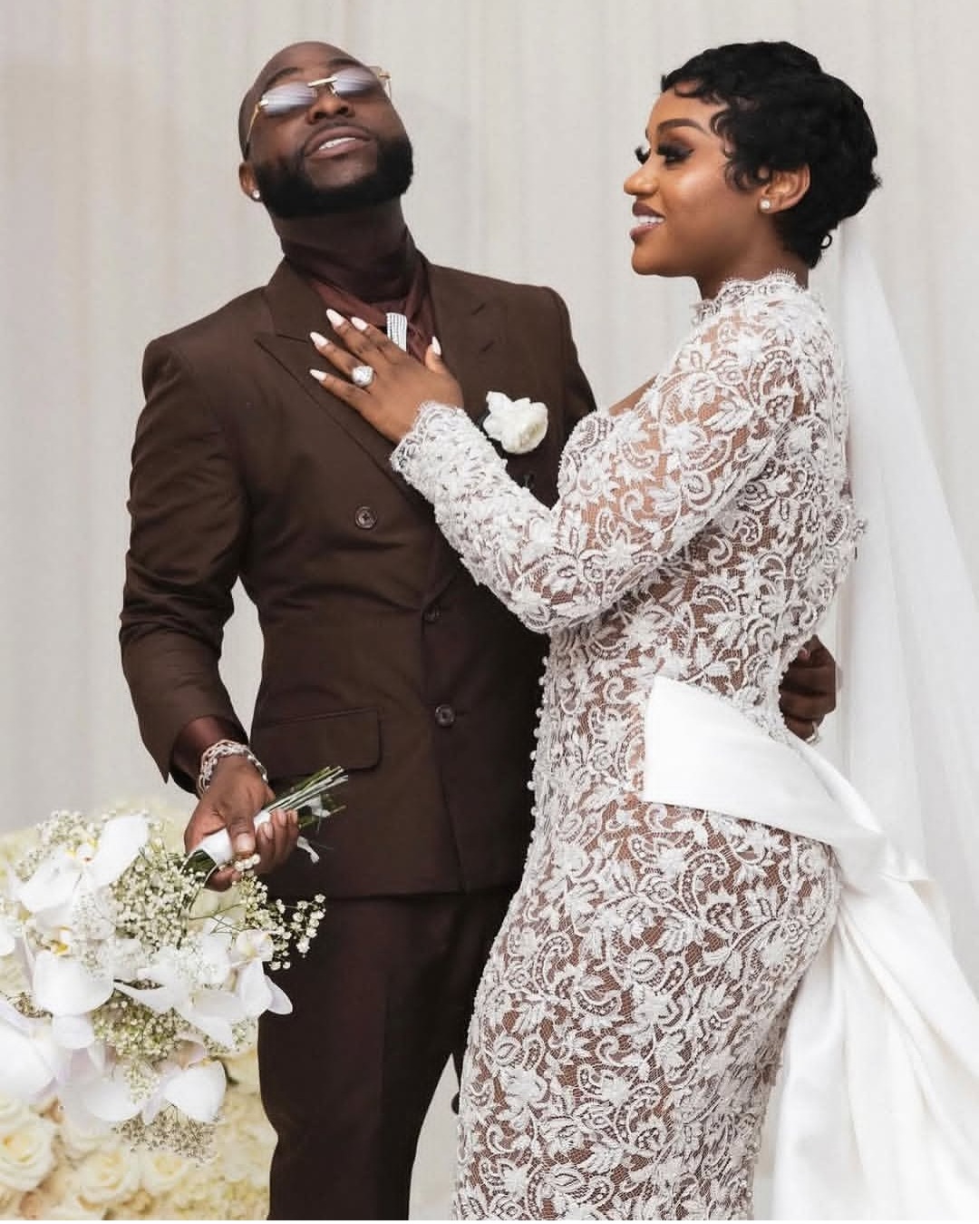 "You changed everything for me" Davido writes as he celebrates wife Chioma with then-and-now photos