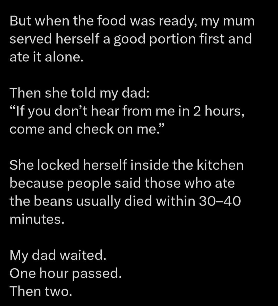 Woman shares how her mother displayed love for her father by taking risk that could have cost her life