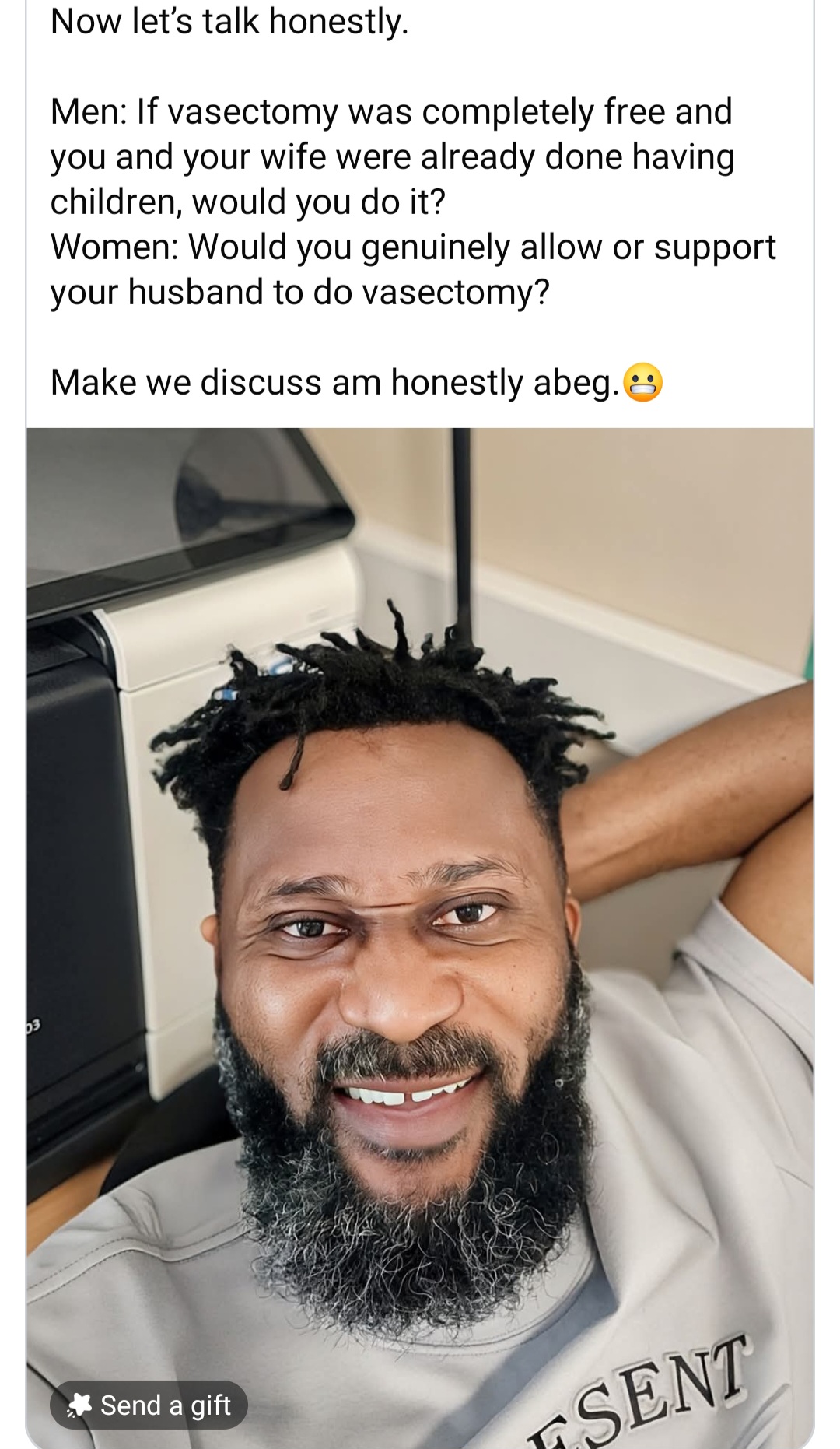 Nigerian man who underwent vasectomy talks about why he did it and the aftermath