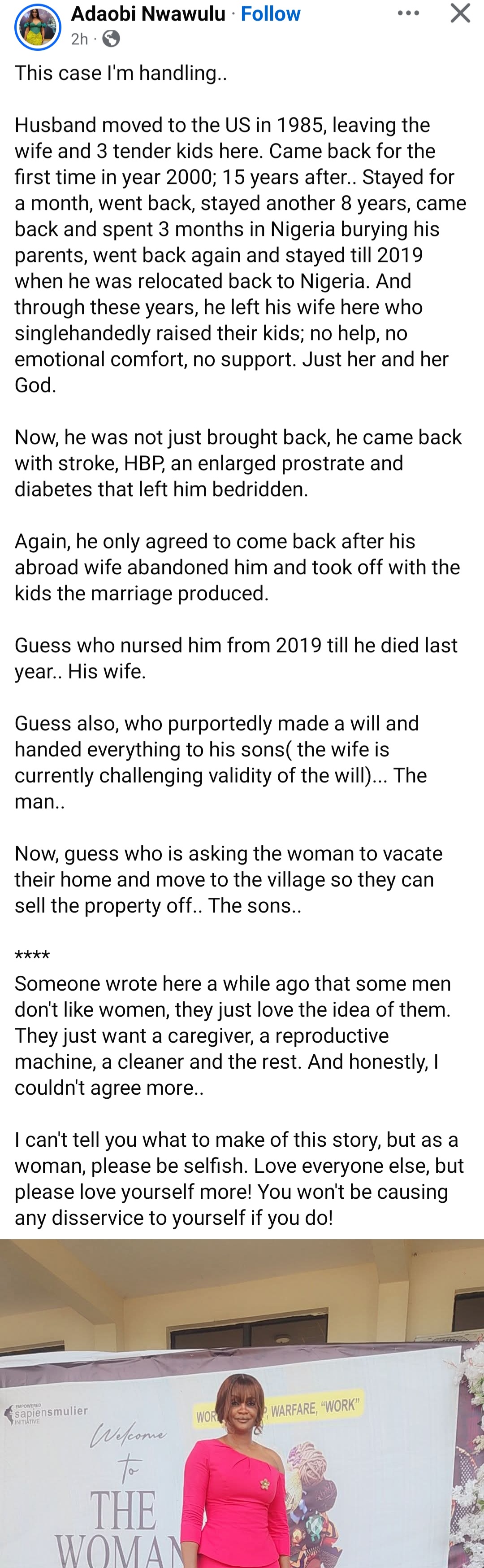 Woman shares complicated family feud case she