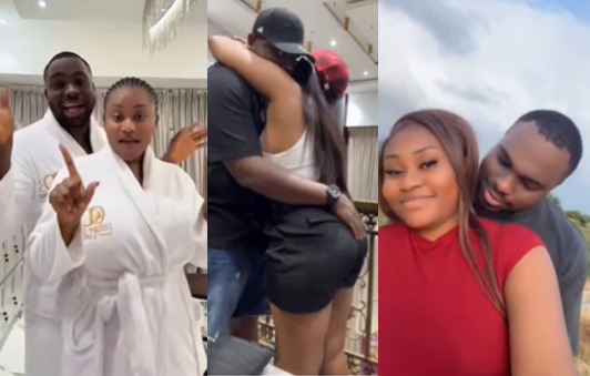 I have never cheated in my relationship - Actress, Nkechi Blessing?s ex-boyfriend says as he shows off his new woman