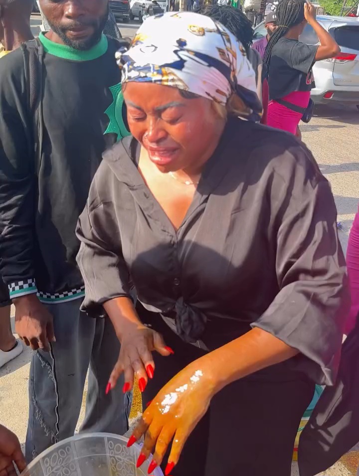 Actress Sarah Martins laments after she was allegedly assaulted by KAI officials while cooking for the less privileged on the street