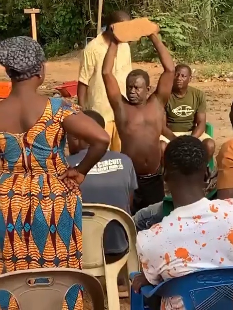 Man subjected to public humiliation after allegedly being caught engaging in unnatural c@rnal act with sheep (video)