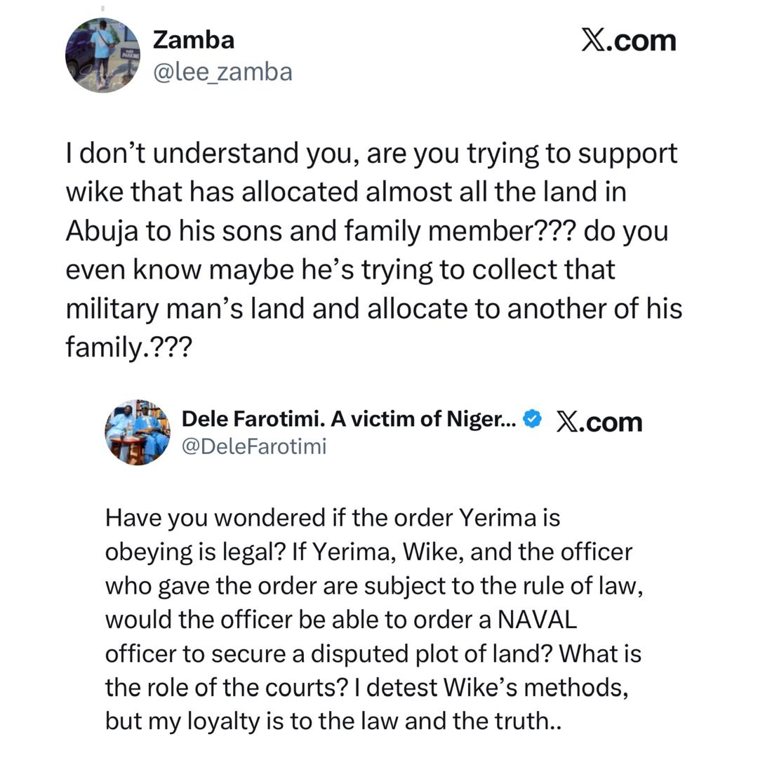 Activist, Dele Farotimi, knocks Nigerians celebrating Naval officer who challenged FCT Minister, Nyesom Wike