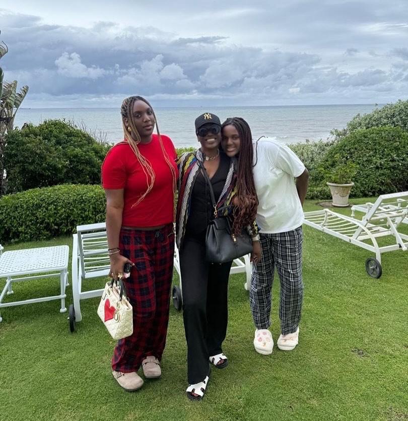 Annie Idibia shares lovely photos from her vacation with her daughters, Isabella and Olivia and her mum