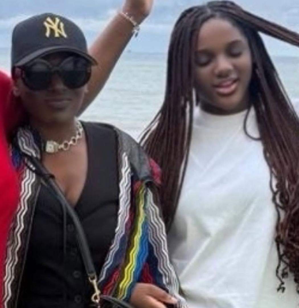 Annie Idibia shares lovely photos from her vacation with her daughters, Isabella and Olivia and her mum
