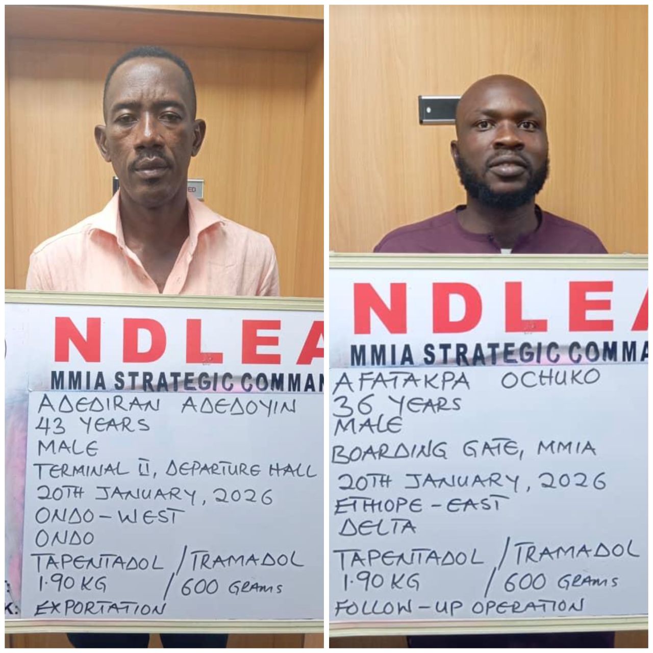 NDLEA intercepts Brazilian lady with N3b heroin in coffee packs at Abuja airport