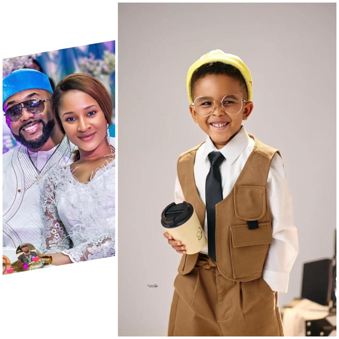 Entertainers, BankyW and Adesua, share adorable photos of their son, Hazaiah, as he turns 5