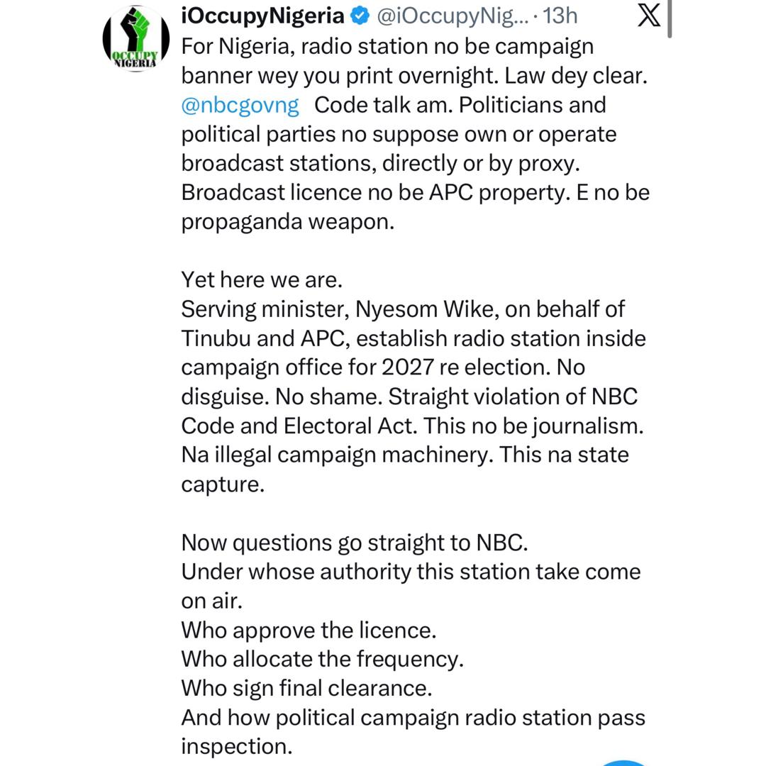 Nigerians react as Wike and his support group launch Rivers-based radio station to campaign for President Tinubu?s 2027 re-election