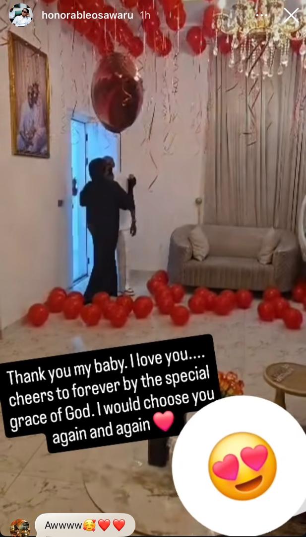 2Face Idibiaâs wife, Natasha, shows off the treat he gave her on Valentineâs day (video)