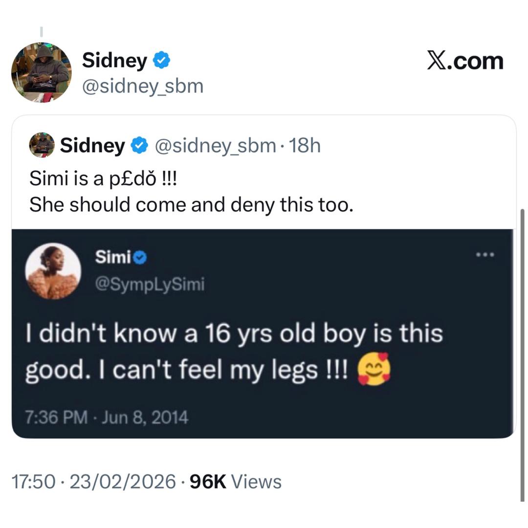 NAPTIP launches investigation into alleged cases of sexu@l ass@ult in daycare centers hours after a X user made wide claims about his time at singer Simi?s mother?s daycare