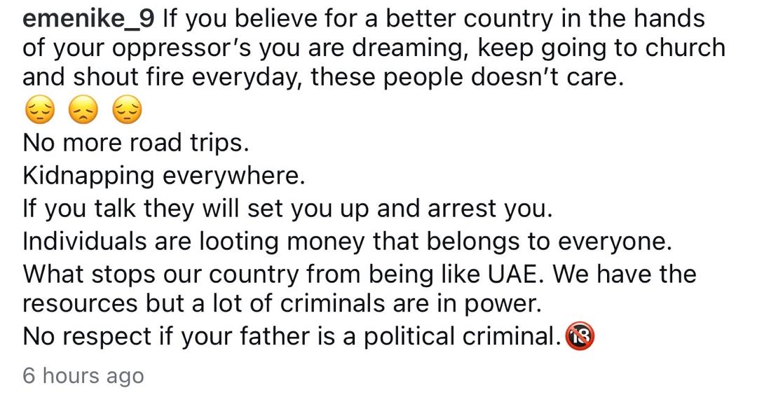 Emmanuel Emenike comments on Nigeria's security and governance challenges