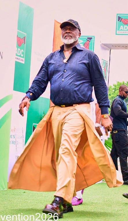 Politician, Dino Melaye, makes bold fashion statement at ADC convention (photos)