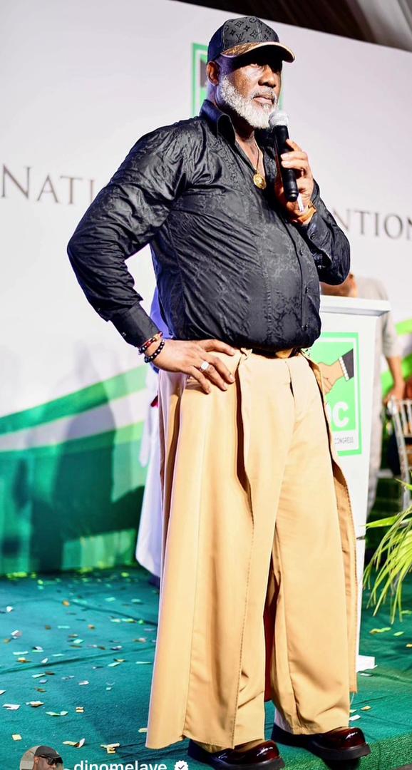 Politician, Dino Melaye, makes bold fashion statement at ADC convention (photos)