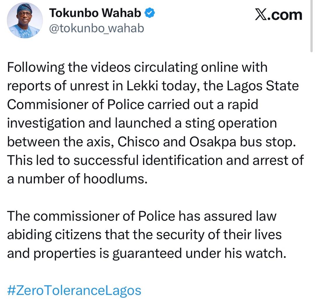 Police arrest hoodlums wielding machetes in viral Lekki video