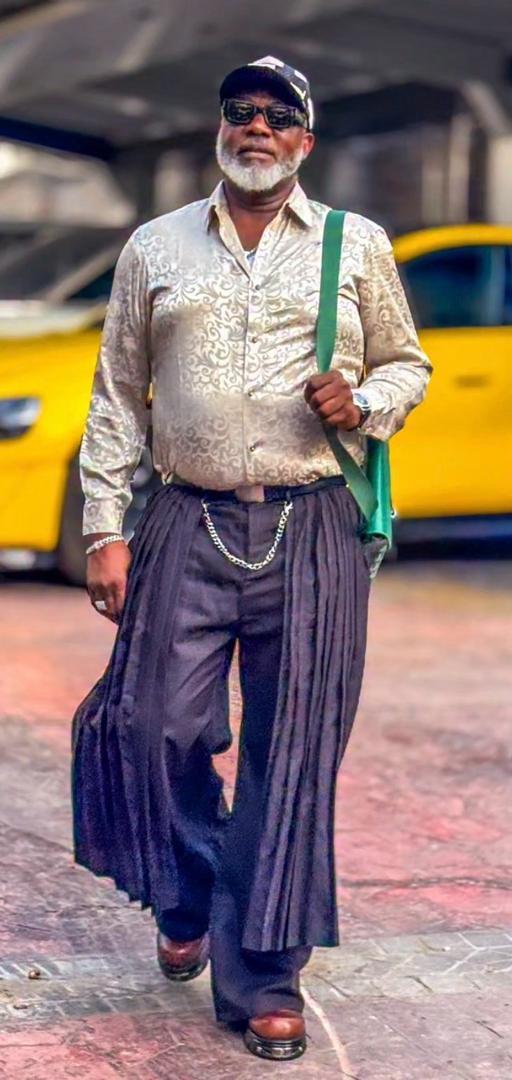 Politician, Dino Melaye, steps out in yet another unique trouser